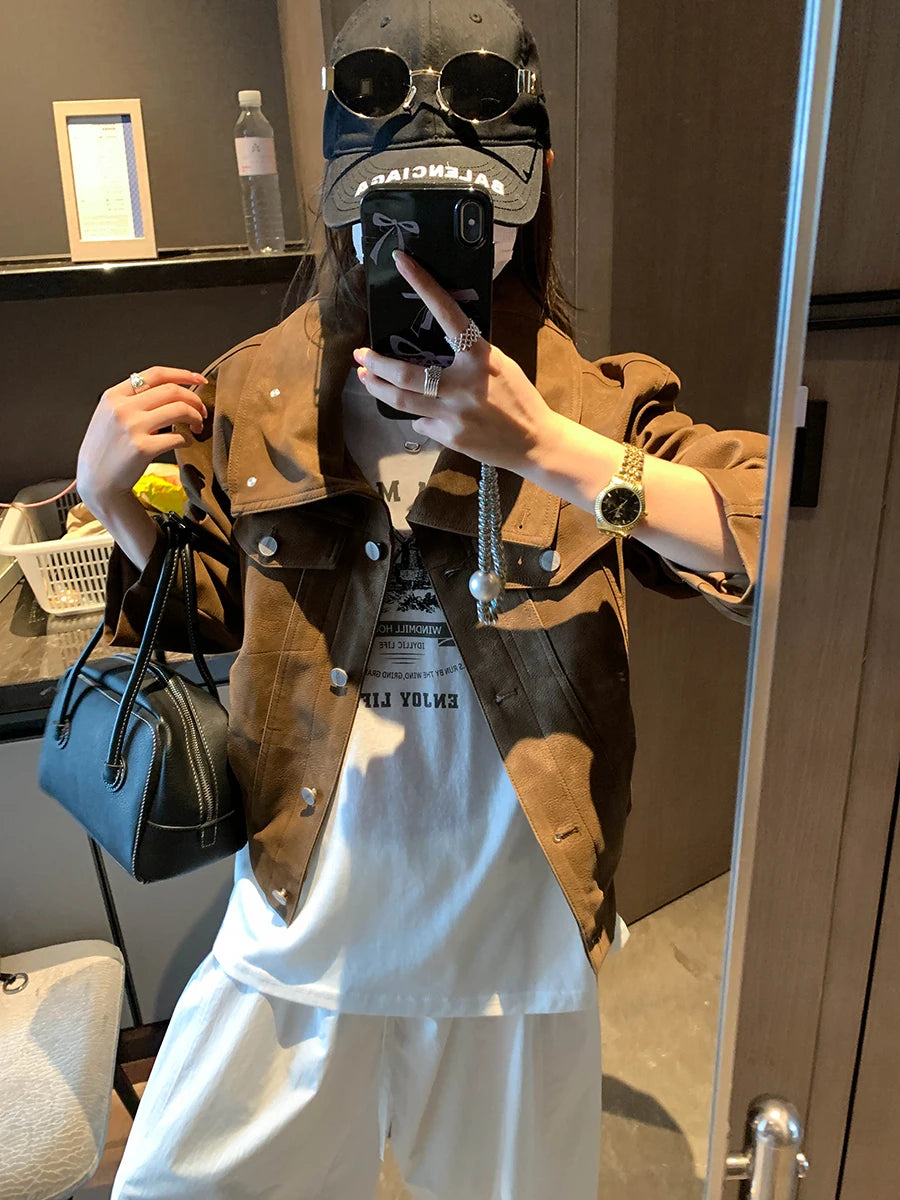 Slim-Cut Retro Rider Jacket