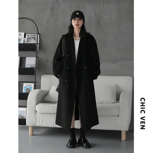 ChicVen Classic Wool Overcoat