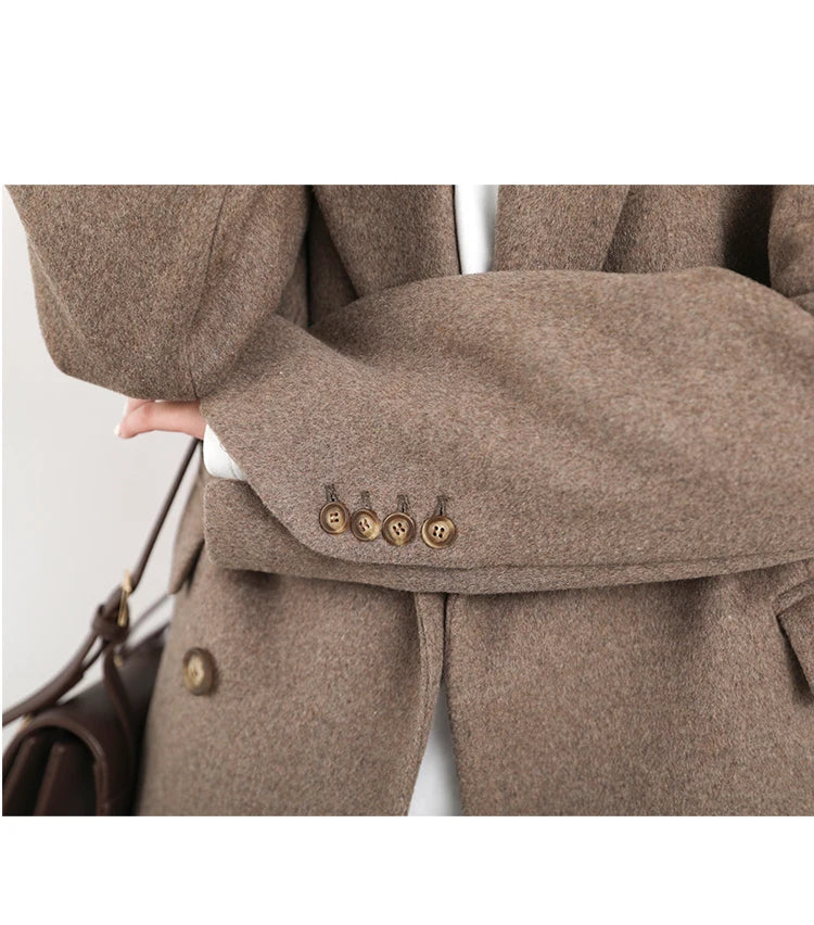 ChicVen Classic Wool Blazer Coat