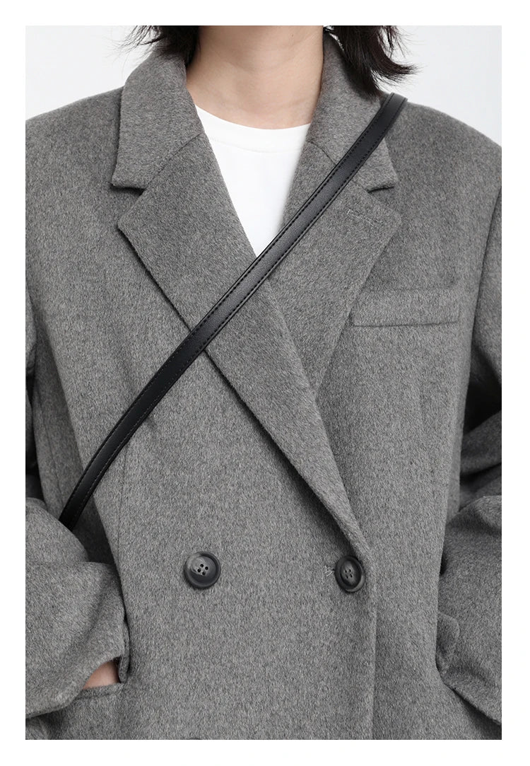 ChicVen Classic Wool Blazer Coat