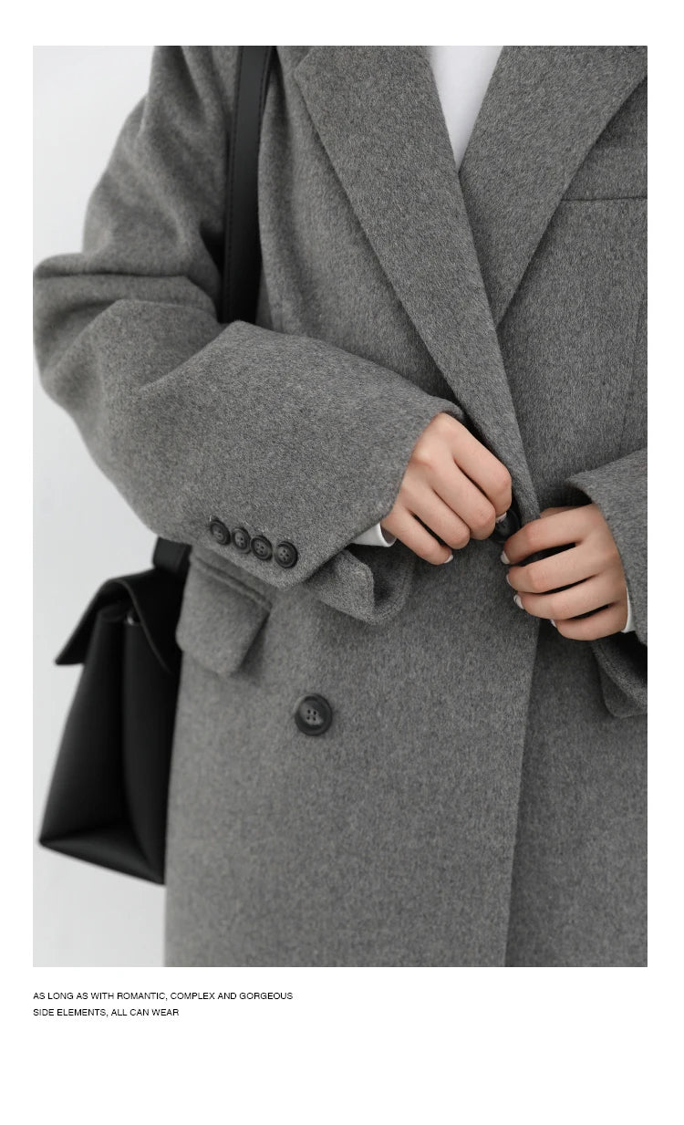ChicVen Classic Wool Blazer Coat