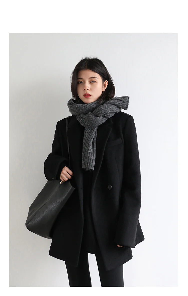 ChicVen Classic Wool Blazer Coat