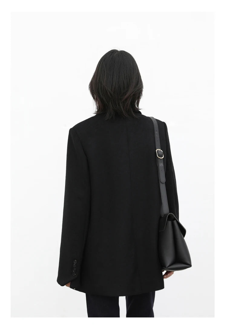 ChicVen Classic Wool Blazer Coat