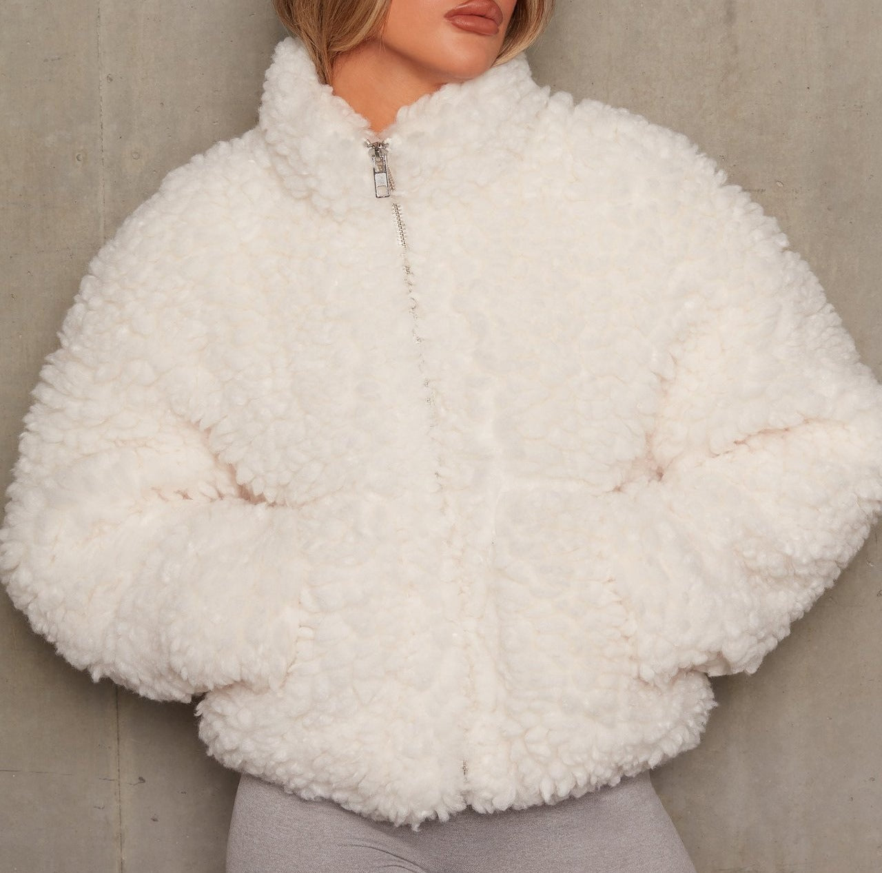 Winter Lamb Wool Short Coat