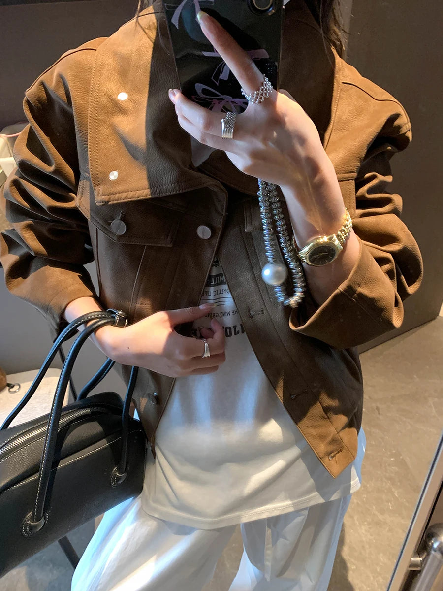 Slim-Cut Retro Rider Jacket