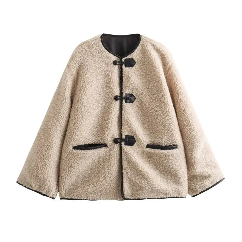 Women’s Faux Wool Warm Loose Jacket