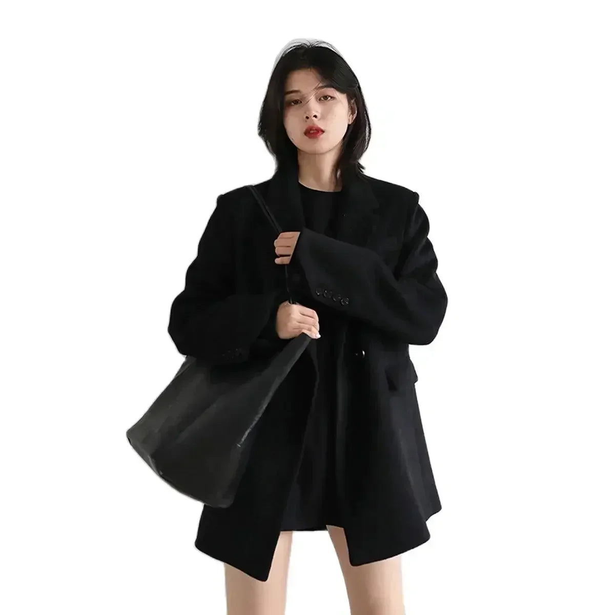 ChicVen Classic Wool Blazer Coat