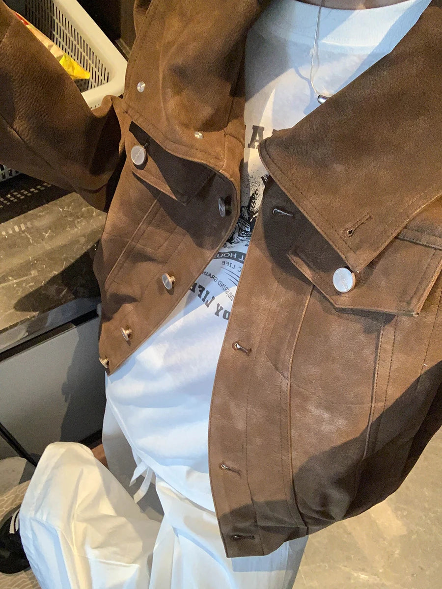 Slim-Cut Retro Rider Jacket