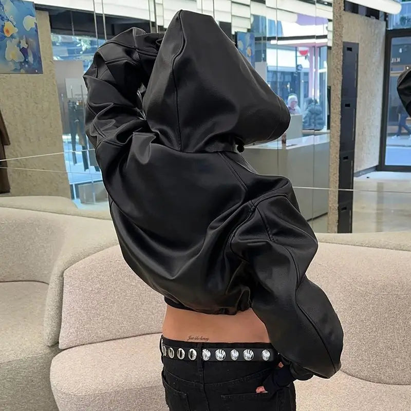 StreetStyle Hooded Biker Jacket