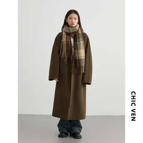 ChicVen Classic Wool Overcoat