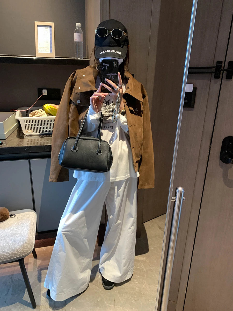 Slim-Cut Retro Rider Jacket