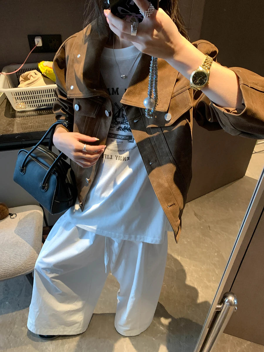 Slim-Cut Retro Rider Jacket