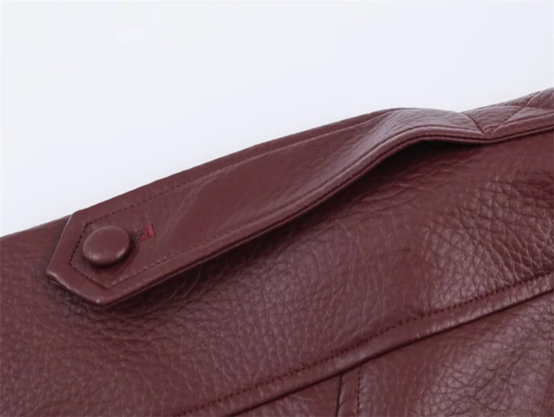 Women’s Pebble Faux Leather Biker Jacket – Black Long Sleeve