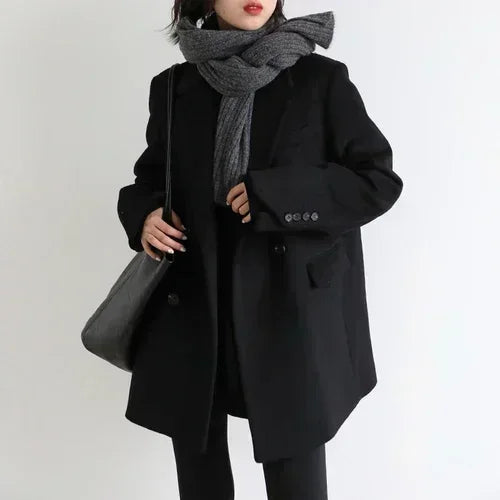 ChicVen Classic Wool Blazer Coat