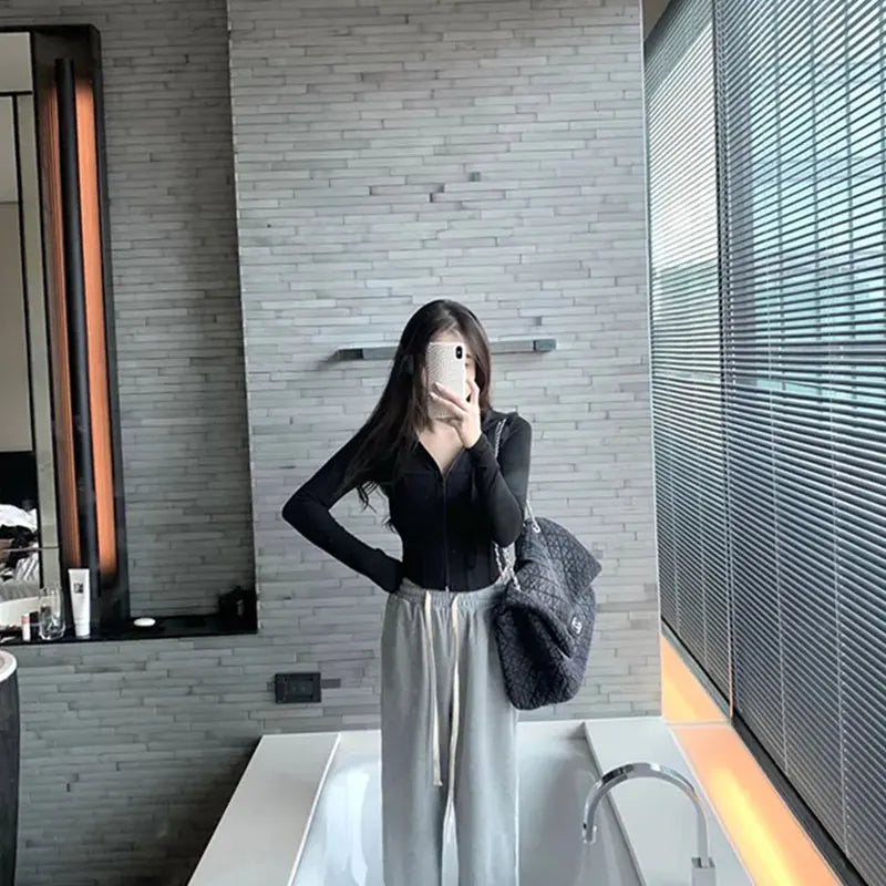 Versa Hooded Cropped Cardigan