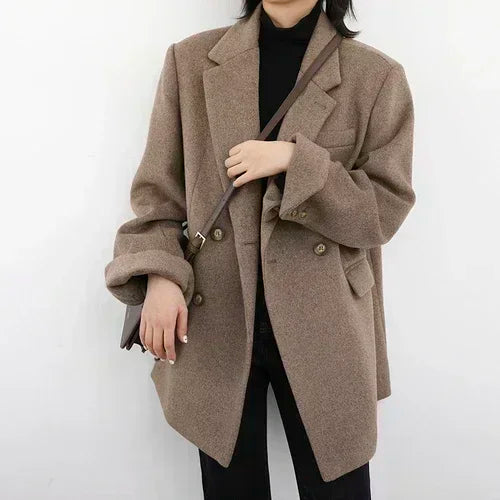 ChicVen Classic Wool Blazer Coat