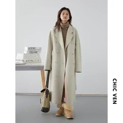 ChicVen Classic Wool Overcoat