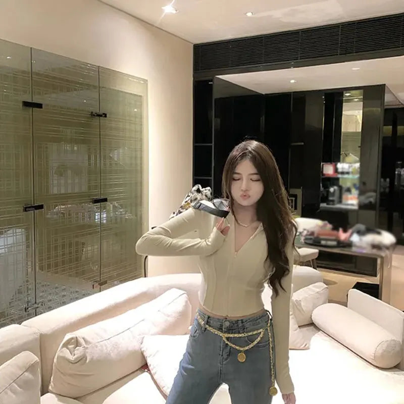 Versa Hooded Cropped Cardigan